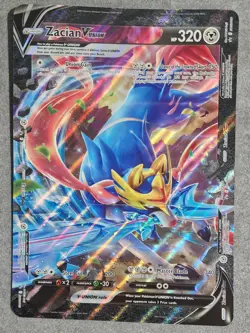 Pokemon Oversized Jumbo Zacian V Union SWSH165 Promo Card Evolving Skies - Image 1