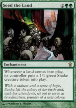1x Seed the Land Heavy Play MTG Magic - Kid Icarus - - Image 1