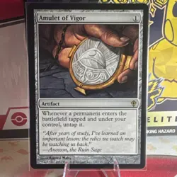 Amulet of Vigor 129/145 Worldwake Rare Regular Artifact Magic: The Gathering - Image 1