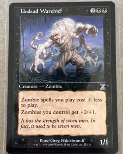 MTG Magic the Gathering Undead Warchief Planechase #44 NM - Image 1