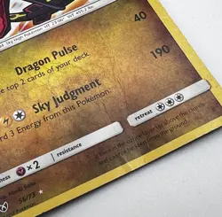 Shining Rayquaza 56/73 Pokemon Card 2017 Shining Legends HP/DMG Creases! - Image 3