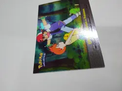 MINT Pokemon Topps EP3 Ash Catches a Pokemon TV Animation Rainbow Foil Blue Logo - Image 2