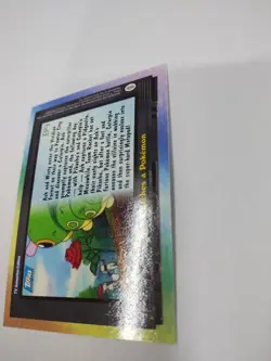 MINT Pokemon Topps EP3 Ash Catches a Pokemon TV Animation Rainbow Foil Blue Logo - Image 5