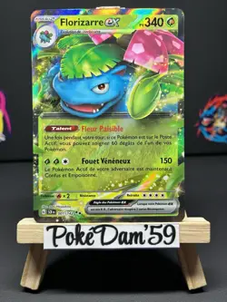 Carte Pokemon Florizarre EX 001/142 SCR Couronne Stellaire FR Neuf - Image 1