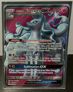 Pokemon Alolan Ninetales GX MINT TCG Full Art Ultra Rare Holo - Image 4