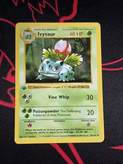 Ivysaur Shadowless 1st Ed. Pokemon Base Set #30 1999 - Image 1
