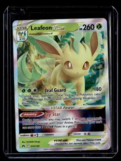 Pokemon TCG Crown Zenith #014/159 Leafeon VSTAR - Image 1