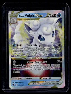 Pokemon TCG SWSH12: Silver Tempest #034/195 Alolan Vulpix VSTAR - Image 1