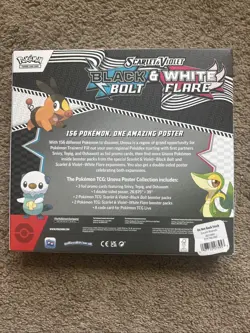 POKEMON SV10.5 BLACK BOLT WHITE FLARE POSTER COLLECTION BOX SEALED - Image 2