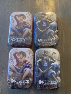 One Piece Tin Pack Set Vol 2 | TS-02 OP-13 Factory Sealed - 4 Tins - Image 1