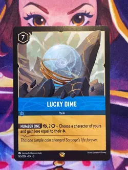 NON FOIL - Lucky Dime - 165/204 Legendary - Disney Lorcana TCG - Image 1