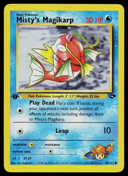 Pokemon Card - Misty's Magikarp Gym Challenge 88/132 Common 1st Edition - Image 1