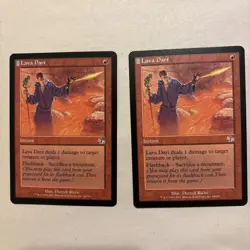 MTG Magic the Gathering Card Lava Dart Judgement NM X2 - Image 1