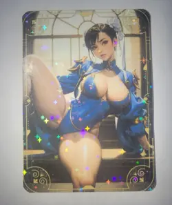 Sexy Chun-Li Street Fighter Goddess Story Hunny Bunny Anime Holo Card - Image 1