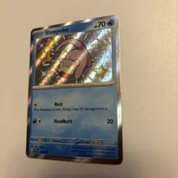 Pokemon TCG Slowpoke Holo Shiny Rare Card 116/091 Scarlet Violet Paldean Fates - Image 2