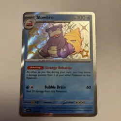 Slowbro 117/091 - Shiny Holo Rare - Paldean Fates Pokemon Card NM - Image 1