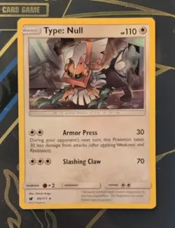 Type: Null 89/111 Holo Crimson Invasion 2017 Pokemon Card - Image 1