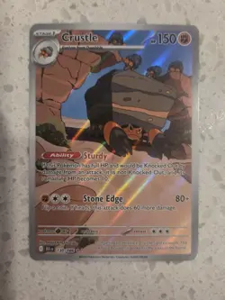 Pokemon TCG Crustle Illustration Rare Card Packed Fresh NM + Free Gift - Image 1