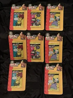 Lot Of 8 The Simpsons Booster Packs 88 Random Game Cards NEW Sealed - Image 1