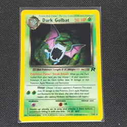 Dark Golbat - 7/82 - Holo Rare - Team Rocket - Unlimited - Pokemon Card - LP - Image 1