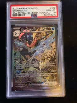 Greninja ex 132 Sv: Scarlet & Violet Promo Cards Holo PSA Grade 10 - Image 1