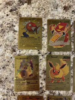 Pokemon Textured Gold Foil, Fan Art Lot Of 28 Card - Image 2