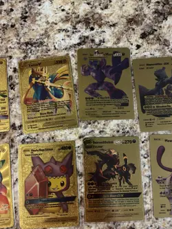 Pokemon Textured Gold Foil, Fan Art Lot Of 28 Card - Image 4
