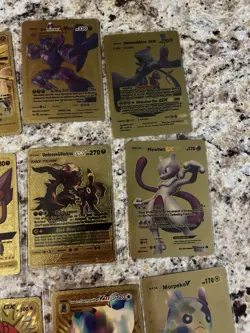 Pokemon Textured Gold Foil, Fan Art Lot Of 28 Card - Image 5