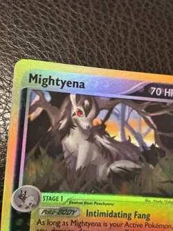 Pokemon TCG Mightyena EX Ruby and Sapphire Reverse Holo Rare Card 10/109 - Image 2