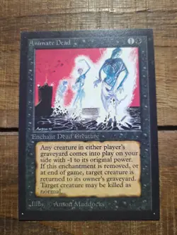 Animate Dead 1993 Collector's Edition Enchantment Magic The Gathering (CE) NM++ - Image 1