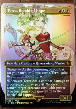 Terra, Herald of Hope (Borderless) Commander: Final Fantasy Foil - Image 1