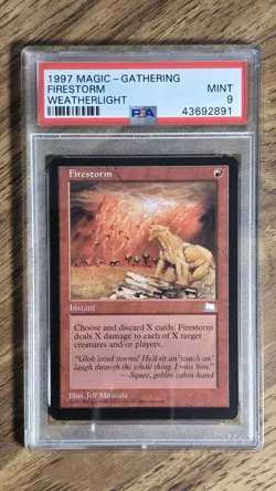 1997 MTG: Firestorm English - Weatherlight - Graded PSA 9 Mint - Image 1