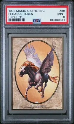 PEGASUS TOKEN Unglued PSA 9 MTG [Nostalgium] - Image 1