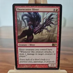 MTG Thorncaster Sliver : M14 Core Set, Regular Rare, NM 158/249 - Image 1