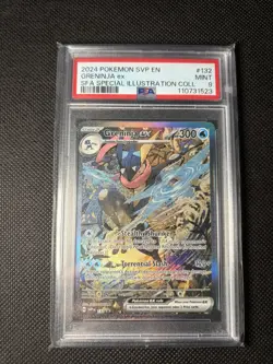 Mint PSA 9 2024 Pokemon Scarlet & Violet Special Illustration Greninja EX 132 - Image 1