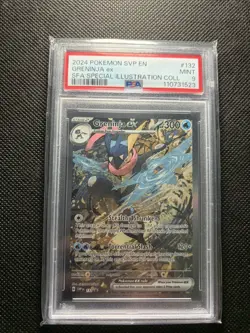 Mint PSA 9 2024 Pokemon Scarlet & Violet Special Illustration Greninja EX 132 - Image 2