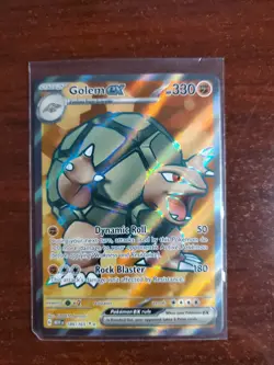 Golem EX 189/165 Ultra Rare Full Art Holo Scarlet & Violet 151 Pokemon TCG - Image 1
