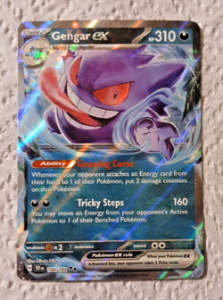 Pokemon TCG, Gengar ex 104/162 [Scarlet & Violet: Temporal Forces] NM Holofoil - Image 1