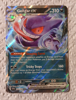 Pokemon TCG, Gengar ex 104/162 [Scarlet & Violet: Temporal Forces] NM Holofoil - Image 2