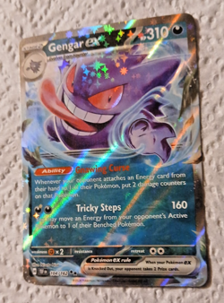 Pokemon TCG, Gengar ex 104/162 [Scarlet & Violet: Temporal Forces] NM Holofoil - Image 3