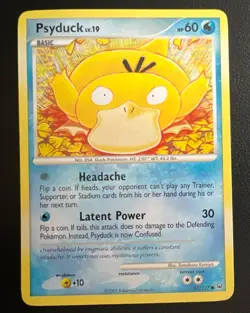 Pokemon TCG Psyduck LV.19 87/127 Platinum 2009 Common Regular - LP - Image 1