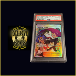 Pokemon 2019 Hidden Fates Jessie & James Full Art 68/68 Team Rocket PSA 10 - Image 1