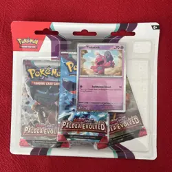 Pokemon Paldea Evolved 3 Pack Blister With Tinkatink Promo Brand New/Sealed! - Image 1