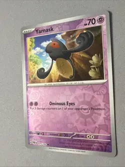 Pokemon TCG * Paradox Rift * 75/182 Yamask REVERSE HOLO Common * FRESH PK - Image 2