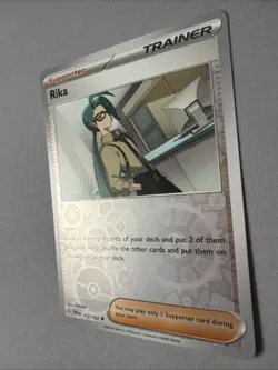 Pokemon TCG * Paradox Rift * 172/182 Rika REVERSE HOLO Uncommon * FRESH PK - Image 2