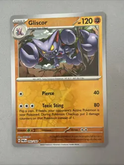 Pokemon TCG * Paradox Rift * 92/182 Gliscor REVERSE HOLO Uncommon * FRESH PK - Image 1