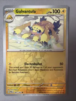 Pokemon TCG * Paradox Rift * 65/182 Galvantula REVERSE HOLO Common * FRESH PK - Image 1