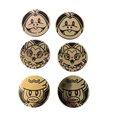 Pokemon Large Gold Coin Bundle X6 Fuecoco Sprigatito Quaxley Collectible Coins - Image 1