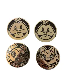 Pokemon Large Gold Coin Bundle X6 Fuecoco Sprigatito Quaxley Collectible Coins - Image 4