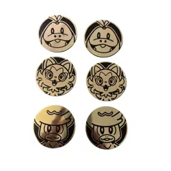 Pokemon Large Gold Coin Bundle X6 Fuecoco Sprigatito Quaxley Collectible Coins - Image 5